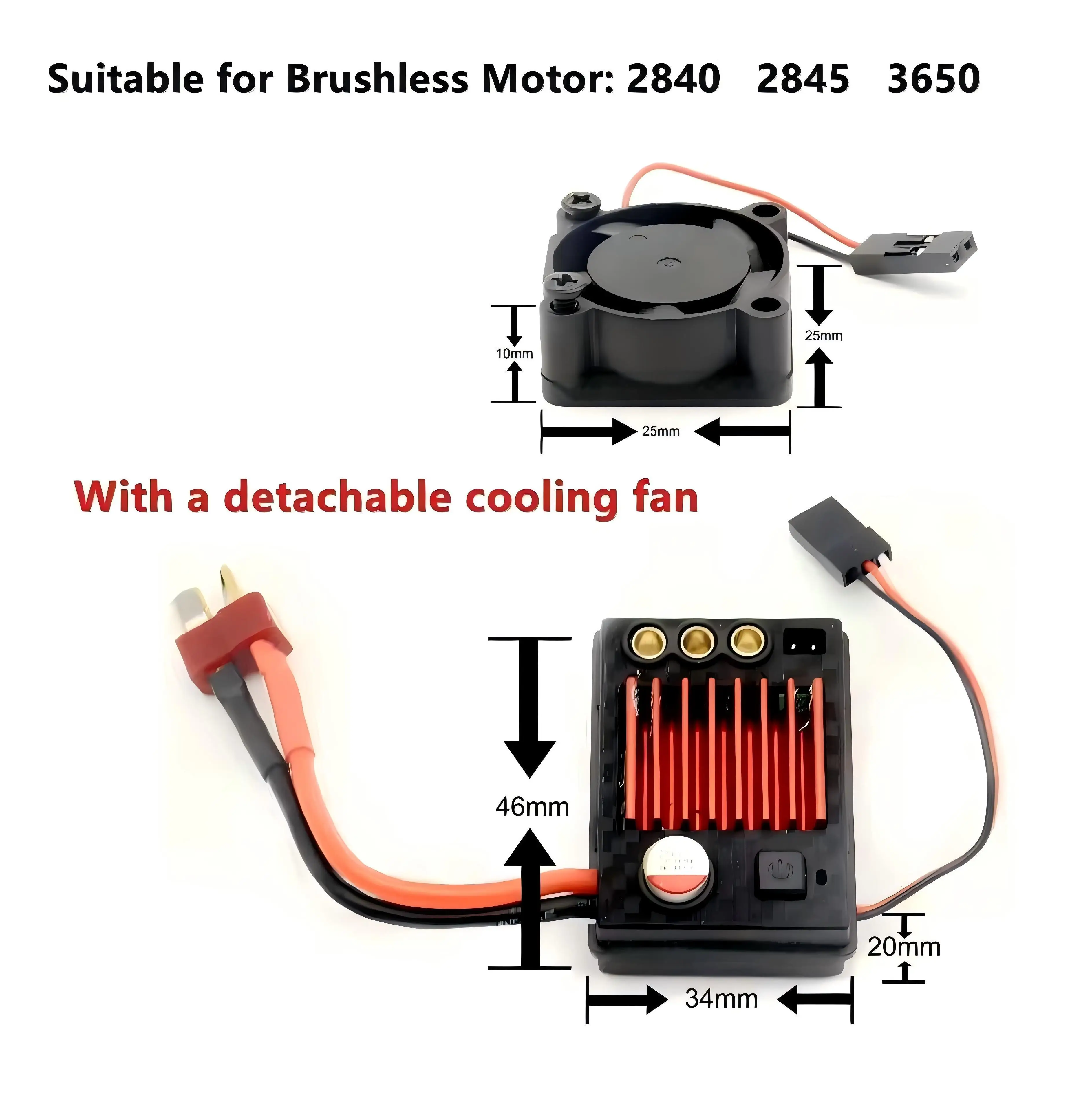 

2847 4000KV Brushless Motor with 45A ESC for WLtoys 16101 PRO 16102 PRO JJRC Q130 1/12 1/14 RC Car Performance Upgrade Parts