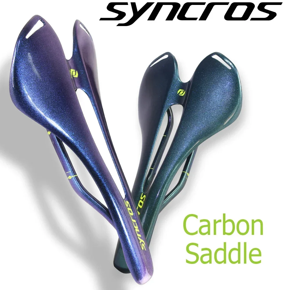 

Syncros Ultralight Carbon Fiber Road Bike Saddle | 7x9mm Oval Carbon Rails | Racing Bicycle Seat