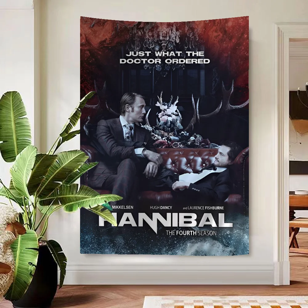 Hannibal Classic Movie Printed Large Wall Tapestry Cheap Hippie Wall Hanging Bohemian Wall Tapestries Mandala Home Decor