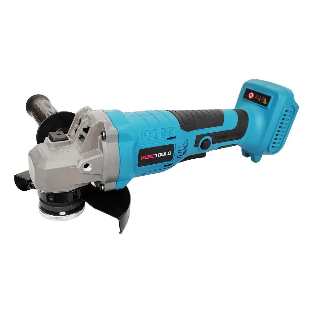 Cordless 125 Angle Grinder Tool 18V Electric Grinder Power Tools Brushless Motor for Polishing Grinding Cutting, No Battery