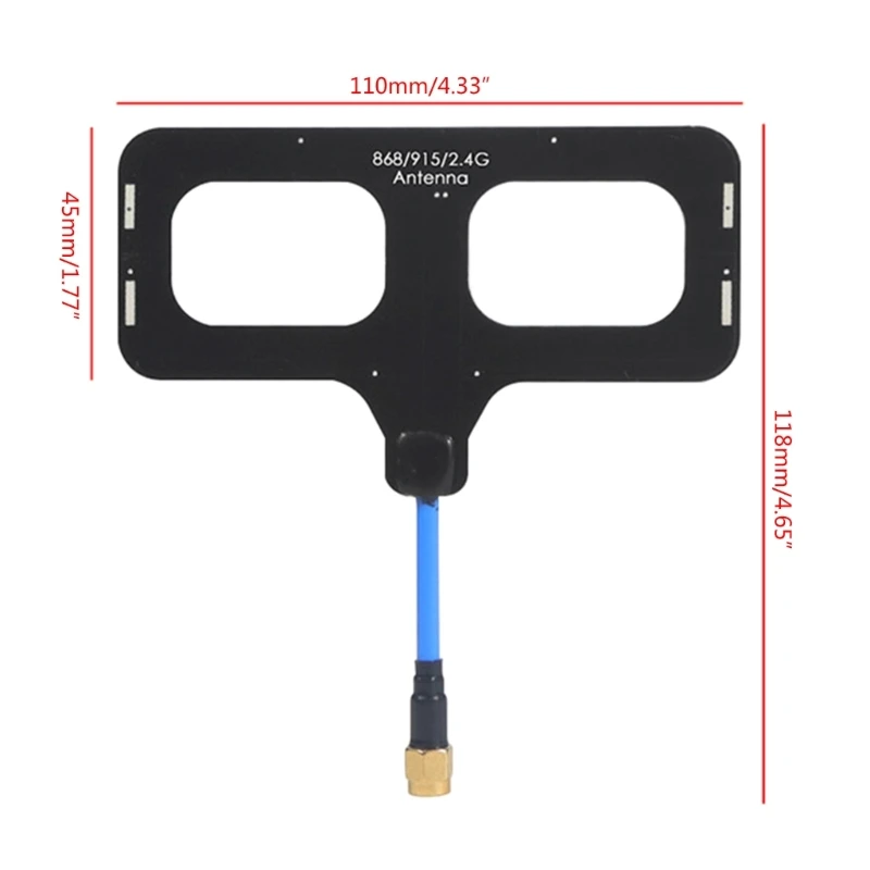 915 MHz/868 MHz/2,4 5 dBi Antenne Leichte ABS-Antennenverlängerungsantenne steigert die Signalstärke für Quadcopter T16 TX16S