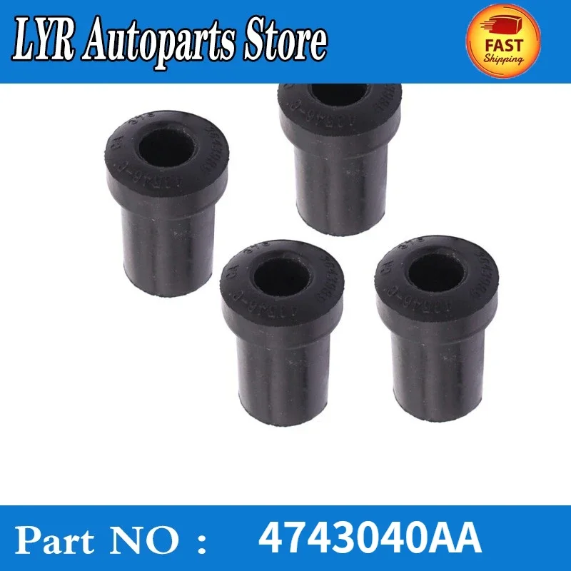 

NEW GENUINE Brand 4 Rear Leaf Spring Bushings Fit for 2001-2007 Dodge Grand Caravan 4743040AA Car Accessories