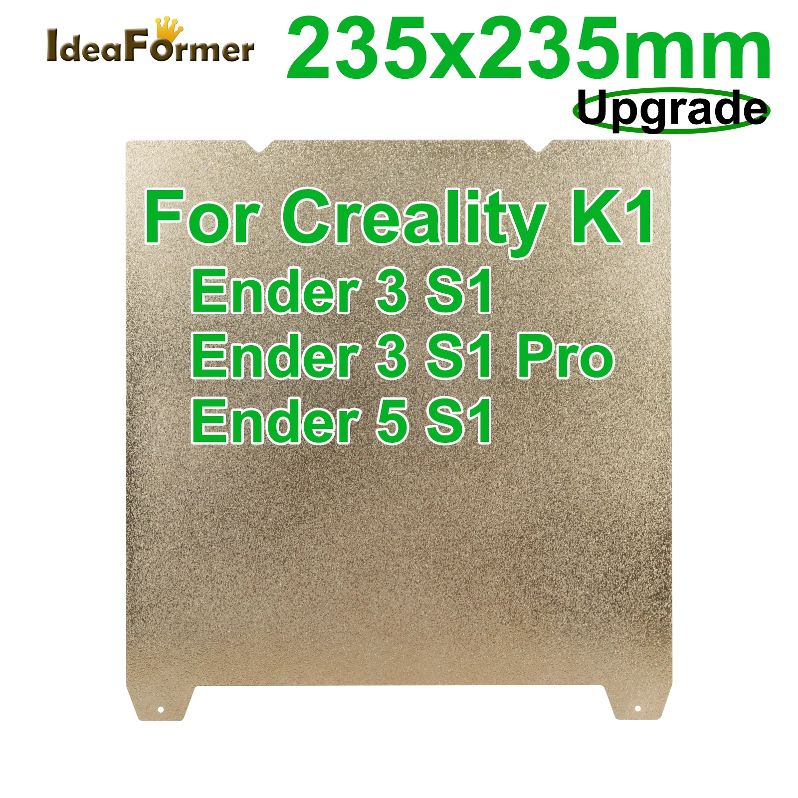 

IdeaFormer For Creality K1/Ender-5 S1 PEI Printing Plate 3d Printer Parts Upgrade Heat Resistance Model Removal High Strength