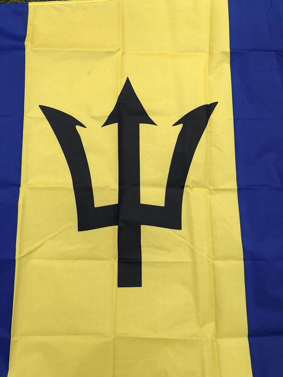 SKY FLAG Barbados Flag 90x150cm High Quality Double Sided Printed Polyester hanging Barbados Flag For Decoration