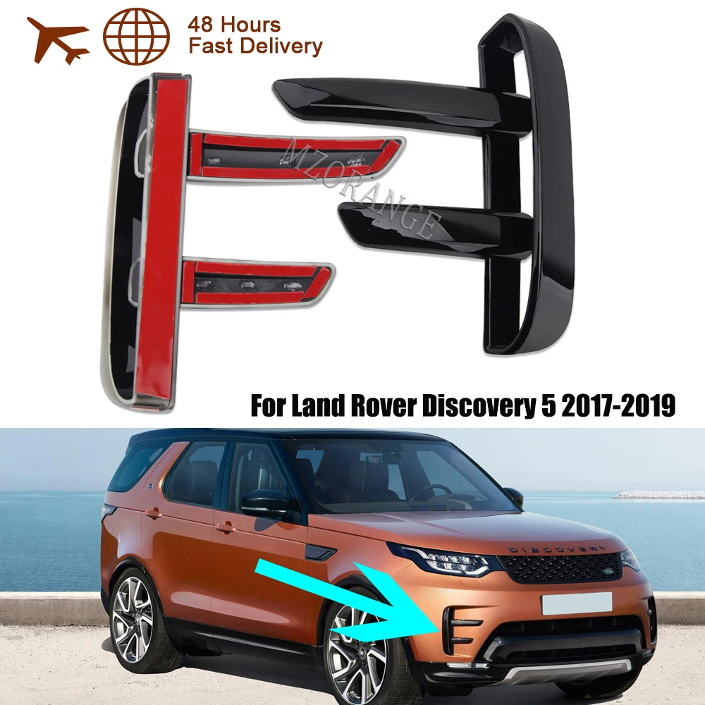 For Land Rover Discovery 5 2017-2019 Fog Light Cover Front bumper Fog Lamp Trim Black Car Styling VENT Trim accessories LR082889