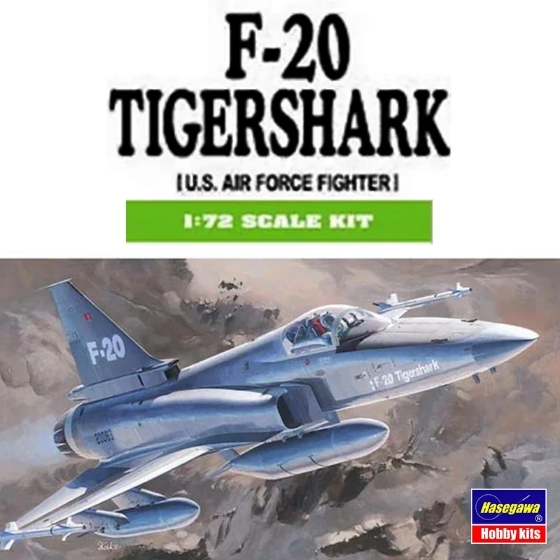 Hasegawa, Assembled Aircraft Model Kit H00233 F-20 Tigershark Fighter 1/72