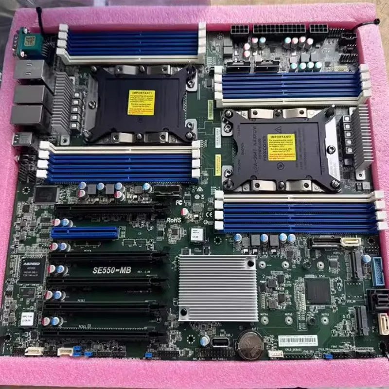 New Yongqing ASRock SE550-MB dual-channel 3647 server workstation C621 main board supports 8 graphics cards