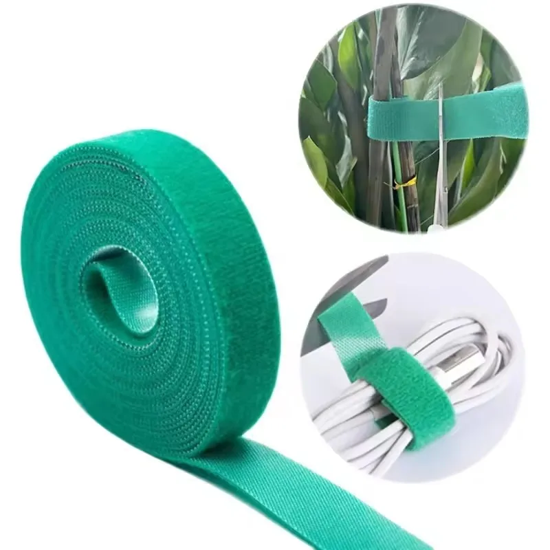 7 Colors Garden Twine Plant Ties Nylon Plant Bandage Garden Hook Loop Bamboo Cane Wrap Support Garden Accessories