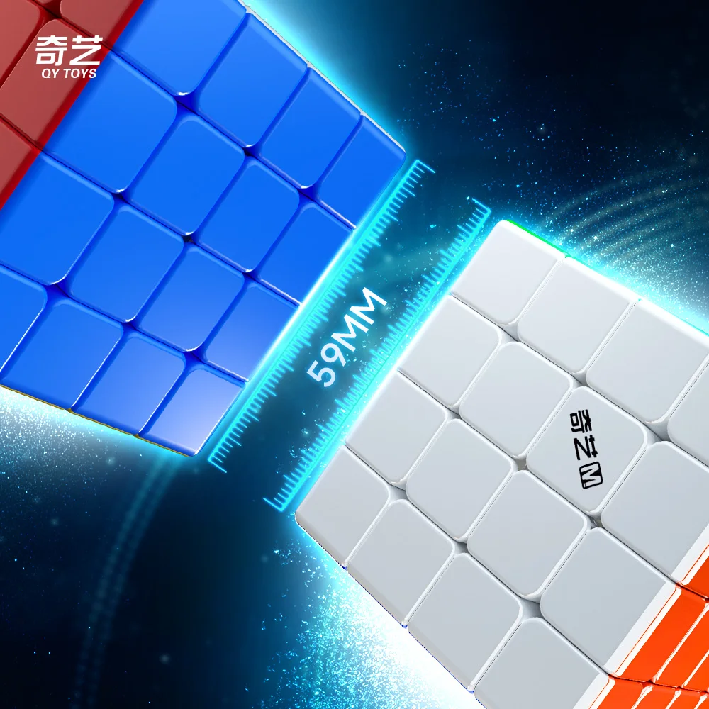 [Picube] QiYi 4x4x4 المحارب 4x4 مكعب سرعة 4 طبقات Cubo Magico بدون ملصقات لعبة ألغاز سحرية مكعب لـ Cubo Speedcube مطلي بالأشعة فوق البنفسجية