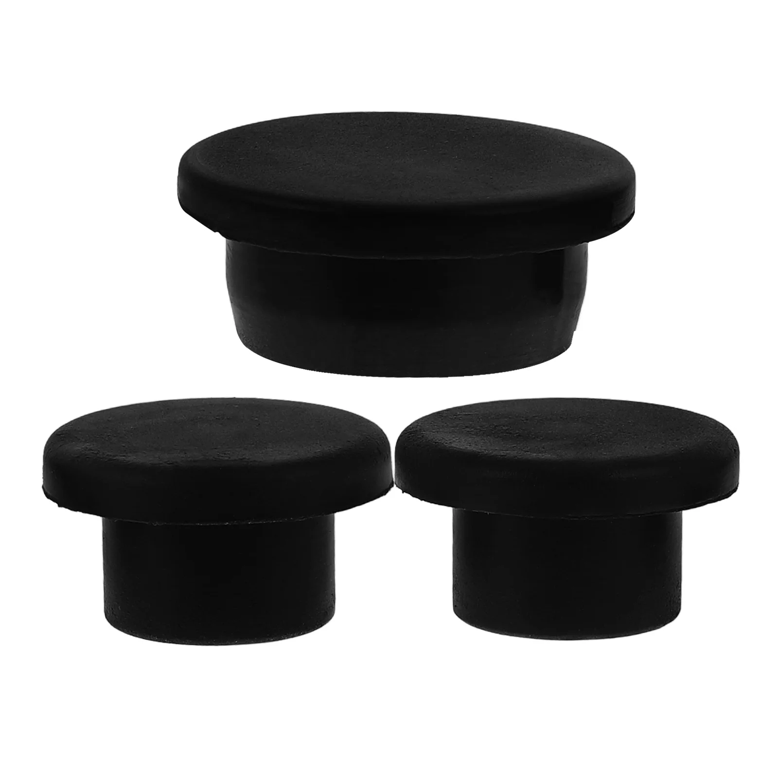 3 Pcs Rubber Stopper Car Accessories Tailgates Plugs Replace Rear Bumper Sealing