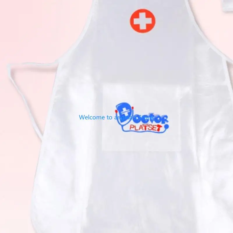 X4YC điều chỉnh trẻ trang phục y tá tạp dề với vai trò đầu Halloween quà tặng Halloween