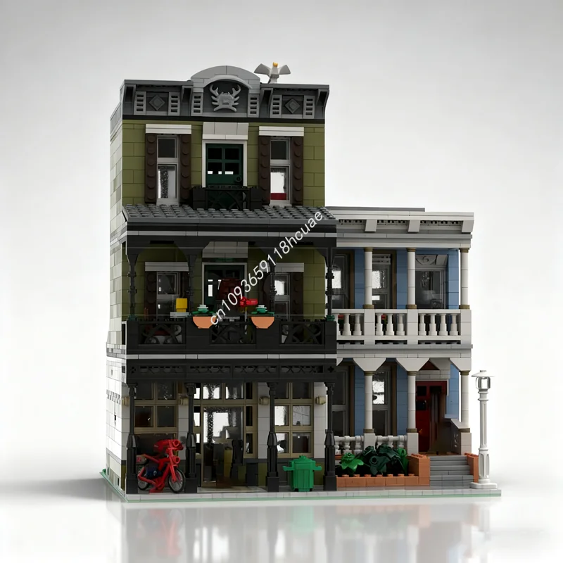 

2760 шт. MOC модульная рыбная рыба, модульная модель, строительные блоки, сборка, сделай сам, рождественские подарки, креативная идея, детская игрушка на день рождения