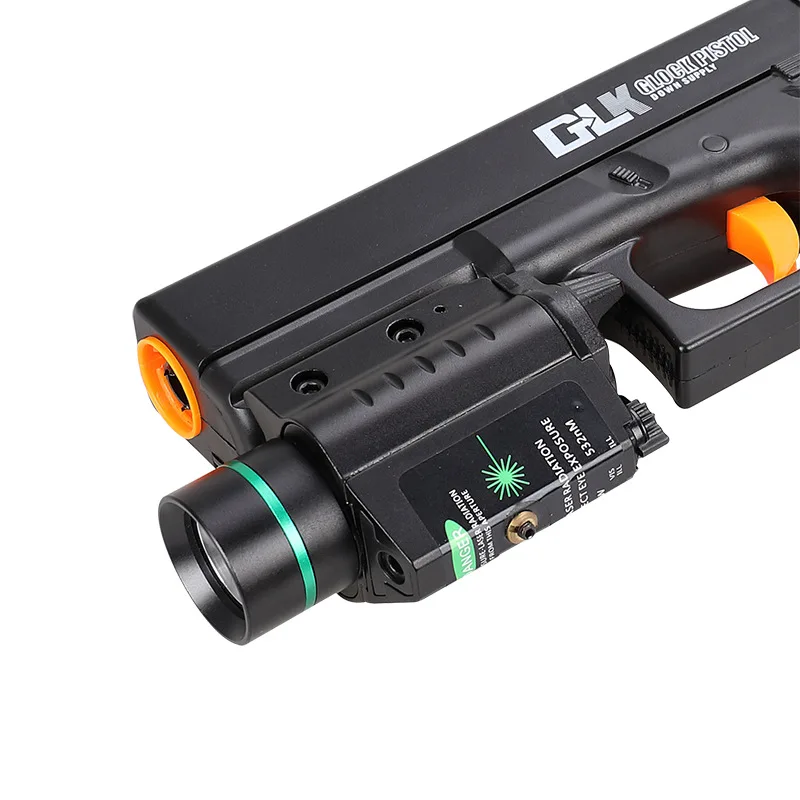 

Тактический фонарь Richfire с зеленым лазером 2-в-1, комбинированный охотничий фонарь с креплением на планку Пикатинни 20 мм, алюминиевый корпус