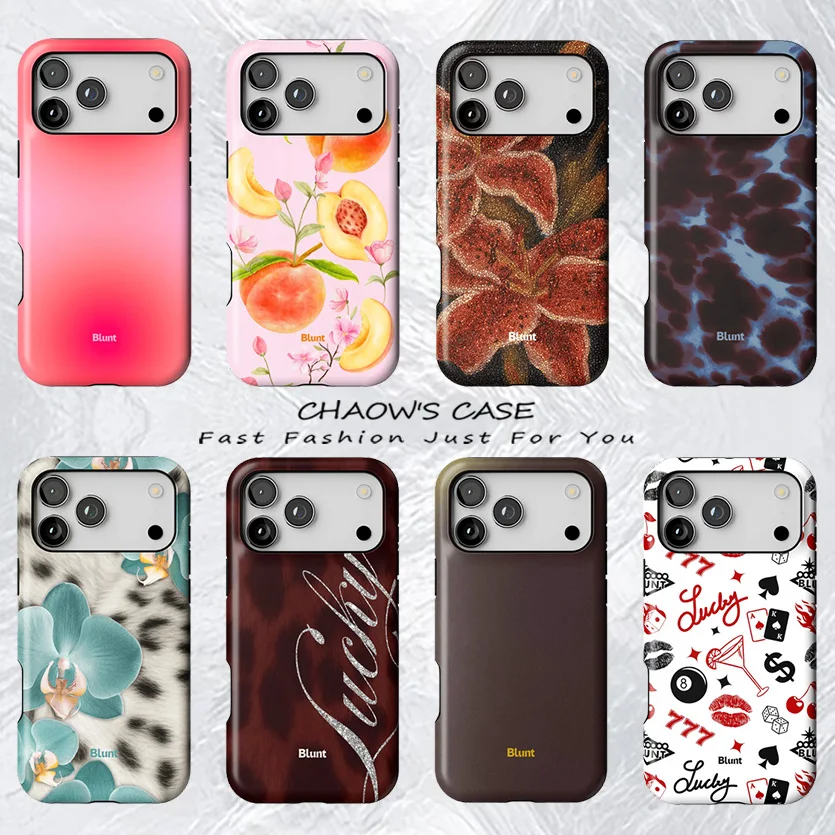 

Luxury Floral Leopard Print Phone Case for iPhone 17 17e 16e 16 15 14 13 12 11 X XS XR XSMAX Air Pro Max Plus Double-layer Cover