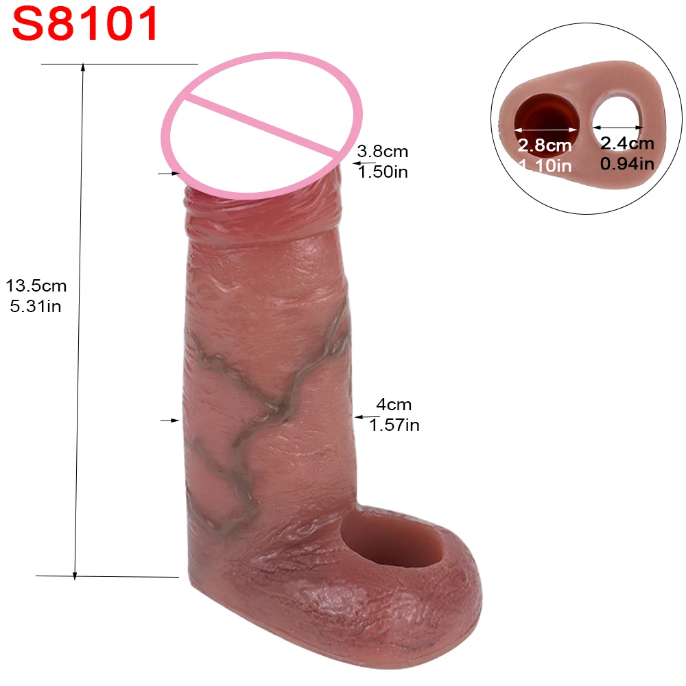 SXXY Volwassen Herbruikbare Siliconen Lul Mouw Seksspeeltjes Cock Schede Penis Extender Voor Mannen Vertraging Ejaculatie Cockring Sex Shop Condoom