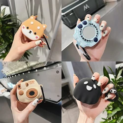 For Samsung Galaxy Buds FE(2023)/Buds 2 pro/Buds Live/Buds pro/Buds 2,Creative Cartoon Design Silicone Earphone Case with Hook