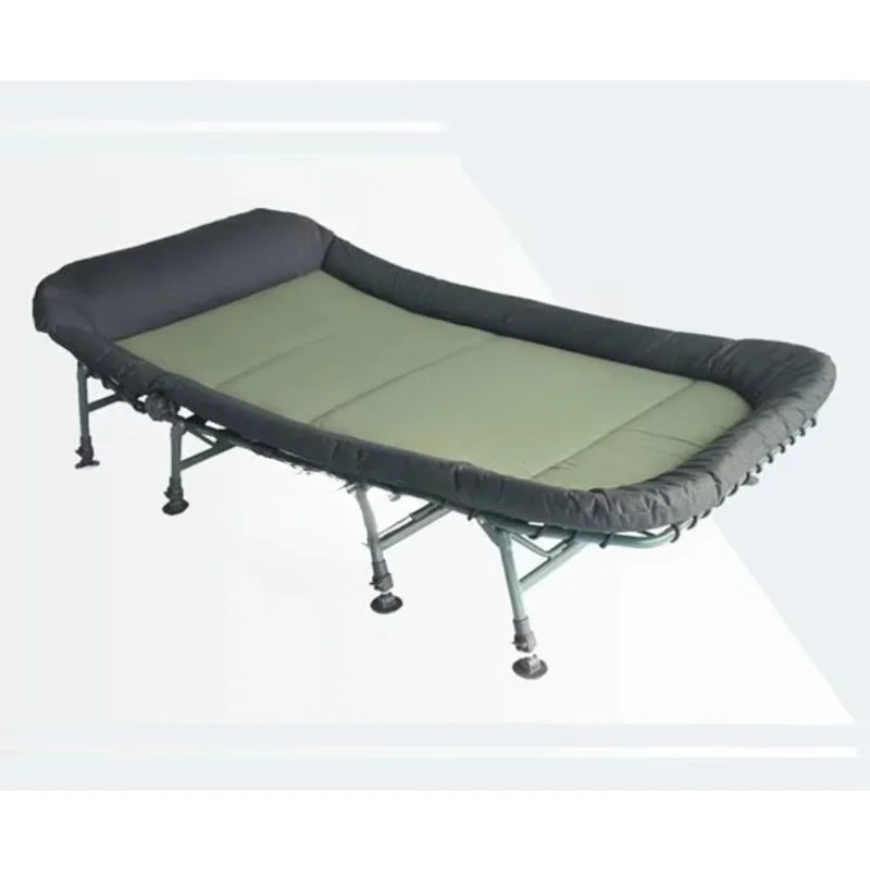Carp fishing bed, bed and chair, steel frame, hand well, folding feet, large and comfortable for anglers, folding chair, bedside