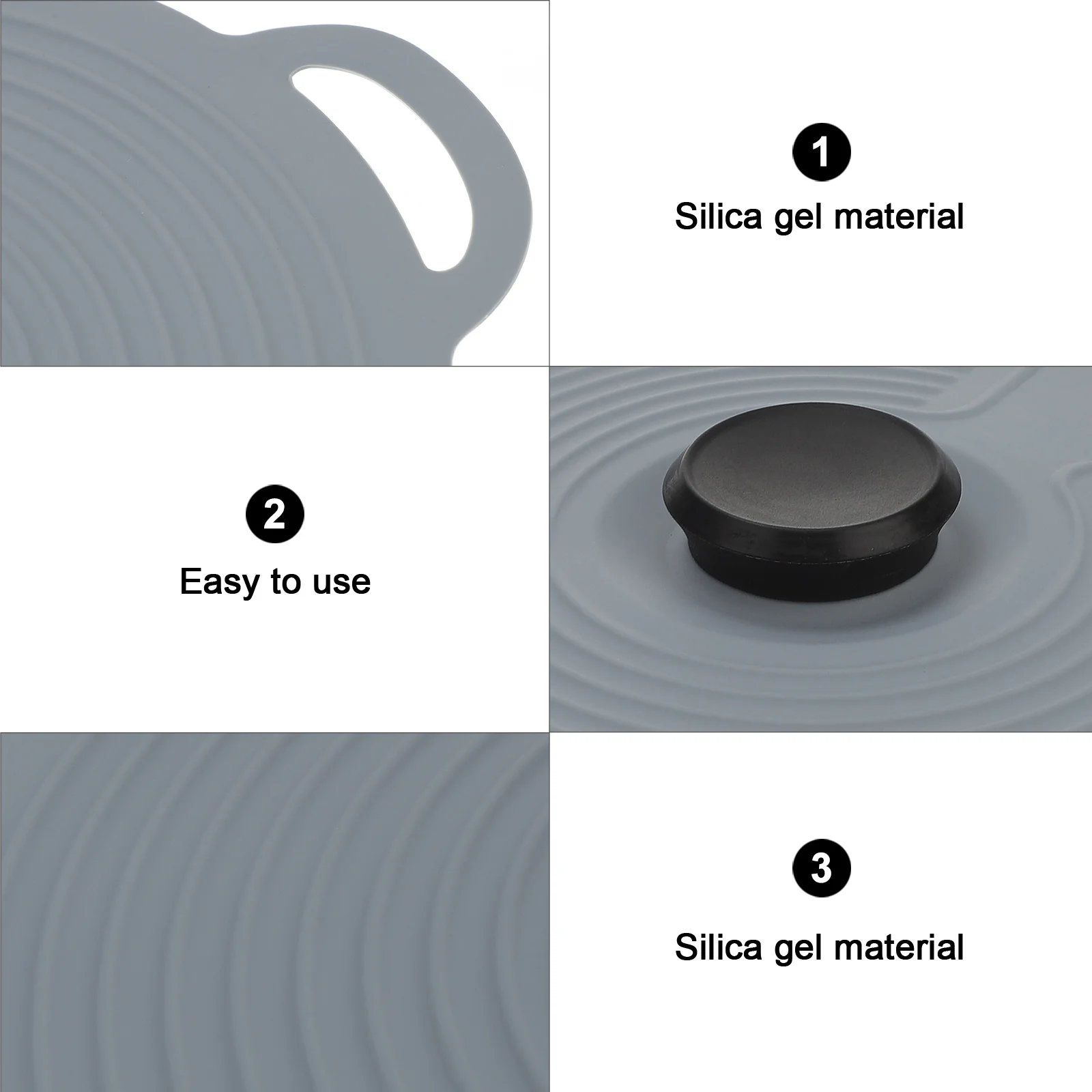 

1pc Silicone Pot Lid 10-24Cm Reusable Airtight Stretch Seal For Pans Containers Heat Resistant Fresh Keeping Kitchen Storage