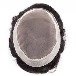 Toupee Men Mono& Soft Pu Men Capillary Prosthesis 6