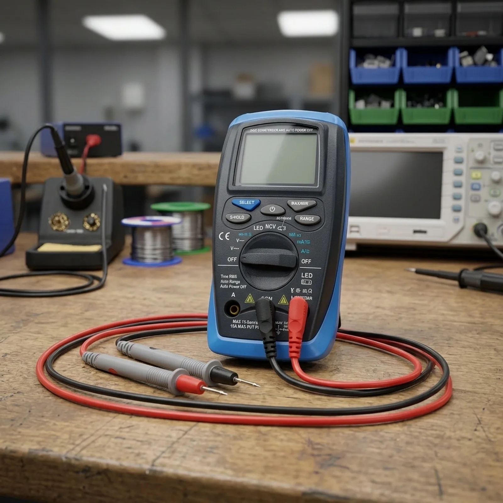 Accurate Voltage Current Resistance Measurement for auto Ranging Multimeter Compact Measurement Tool Data Hold Feature