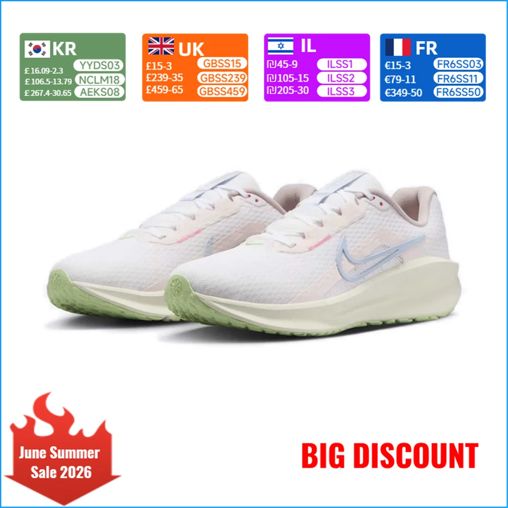 NIKE DOWNSHIFTER 13 Mesh Cushioning Breathable Low-Top Casual Shoes Running Shoes Athletic Women's IH0641-601