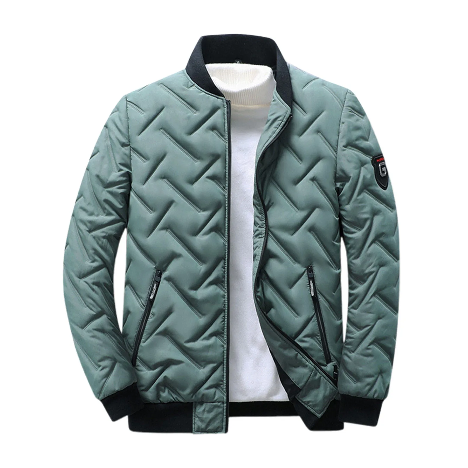 New Fall And Winter Men's Outdoor Casual Versatile Fashion Collar Light Short Down Jacket Trendy Padded Thickened Jacket