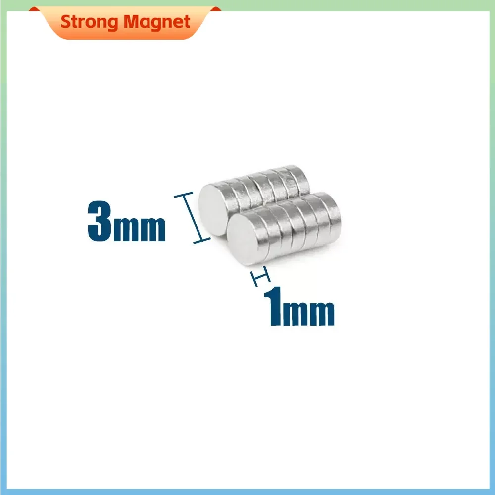 500/1000/2000/5000Pcs 3x1mm Spuer Strong Neodymium Magnet NdFeB Powerful Magnetic Small Round Rare Earth N35 Search Magnets