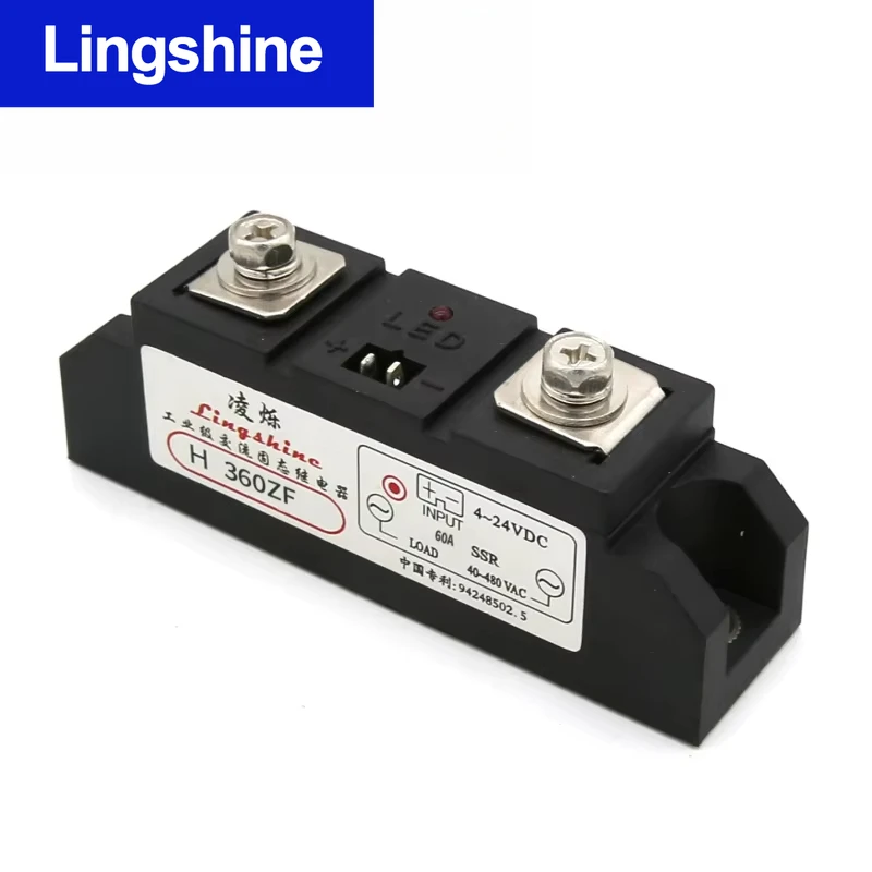 Industrial SSR DC to AC 60A 80A 100A 120A High Power SSR Heavy duty Solid State Relay 4-24VDC 40-480VAC