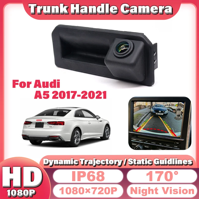 

AHD 1080P Fisheye CCD Car Trunk Handle Rear View Reverse Camera For Audi Q2 Q2L Q3 Q5 Q5L A5 For Skoda Kodiaq Karoq Kamiq Superb