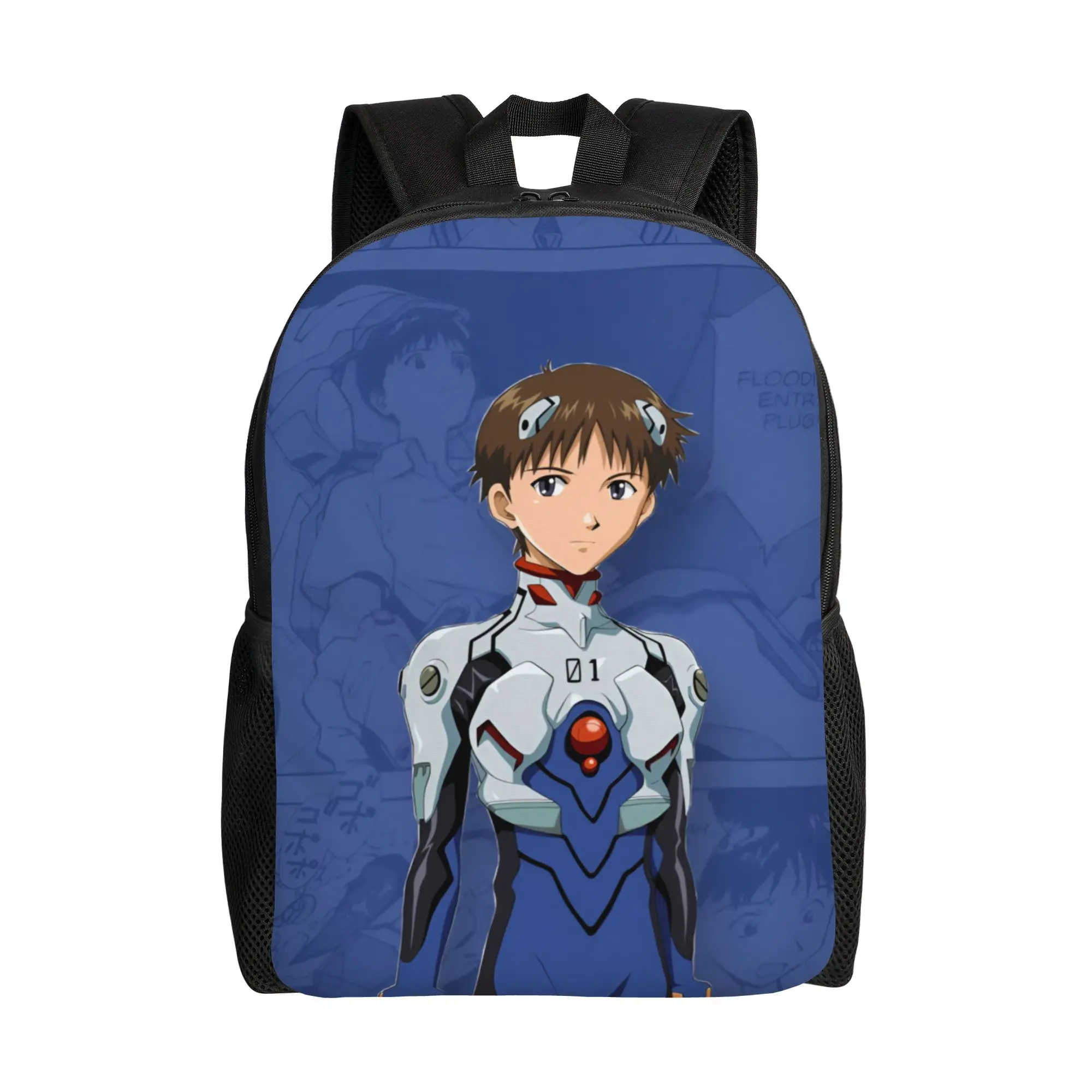 

Custom E-Evangelions Travel Backpack Men Women School Computer Bookbag Hip Hop EVA Anime College Student Daypack Bags
