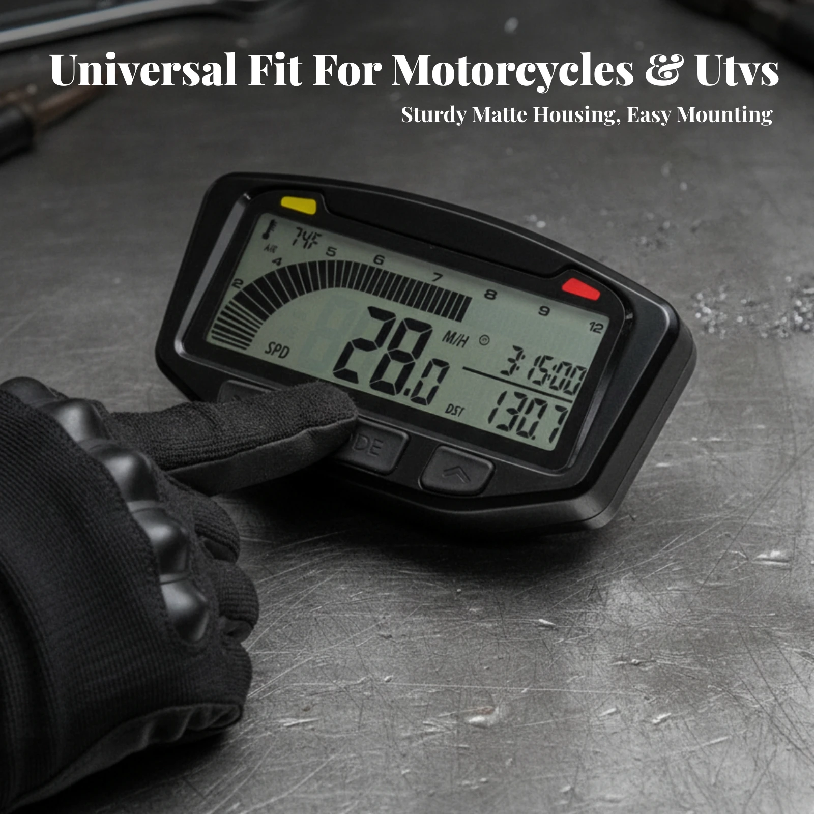 Motorcycle Instrument Panel Universal Motorcycle Speedometer Digital Speedometer Multifunctional Digital Gauge Cluster