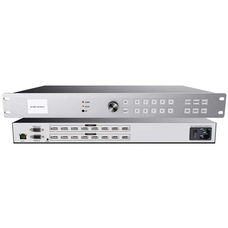 High definition 8x8 4K 30Hz All-in-One Matrix Switch Separator Professional Audio Video and Lighting Smart EDID
