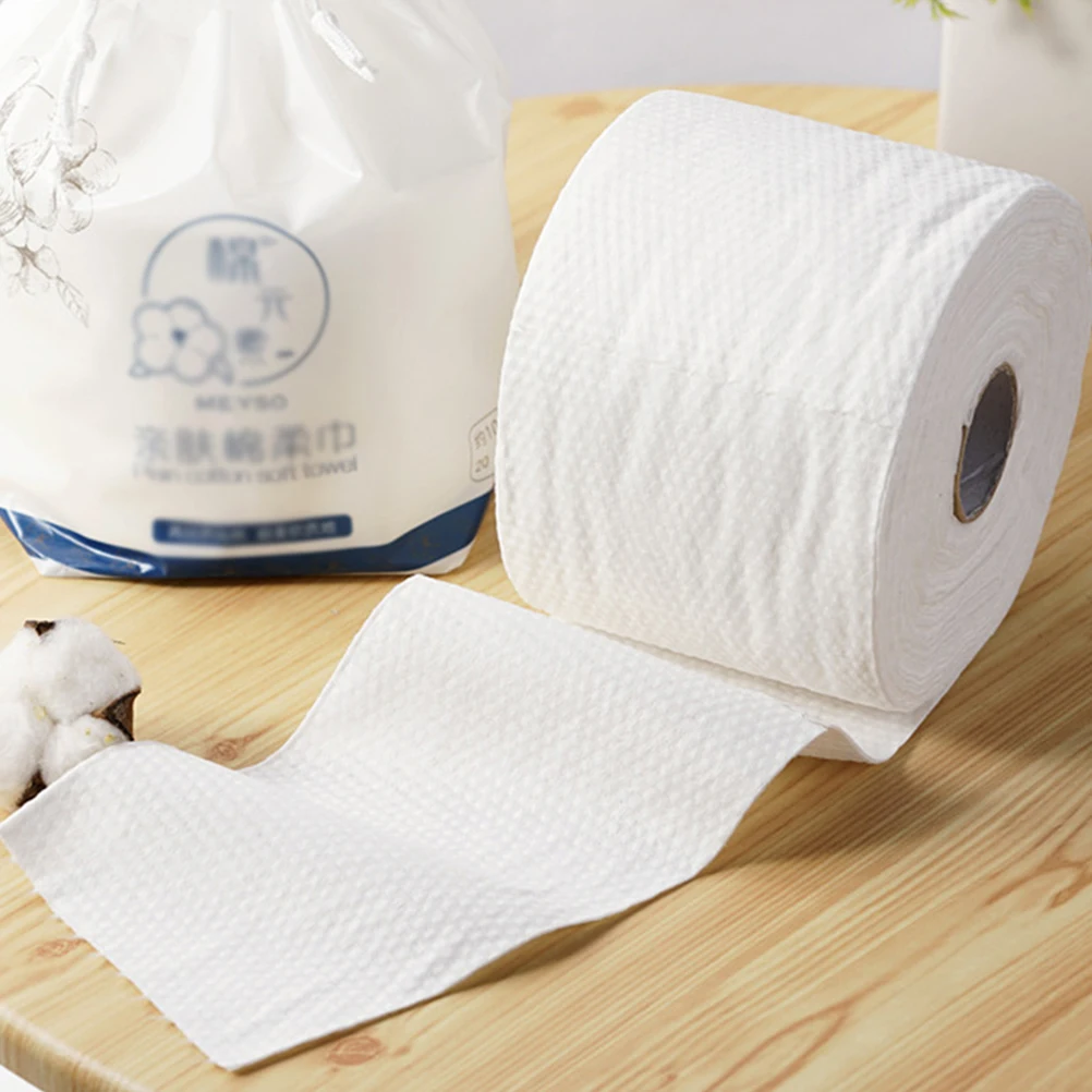 

300 Pcs Disposable Face Towel Cleansing Wipes Single Use Lightweight Cotton For Makeup Removal Personal Cleaning