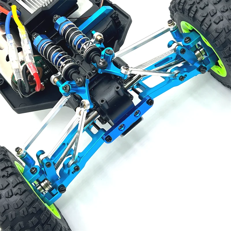 ترقية المعادن الثابتة قضيب التوجيه مجموعة سيرفو الذراع RC قطع غيار السيارات صالح ل WLtoys 124006 12423 12427 12428 RC اكسسوارات السيارات ﻿