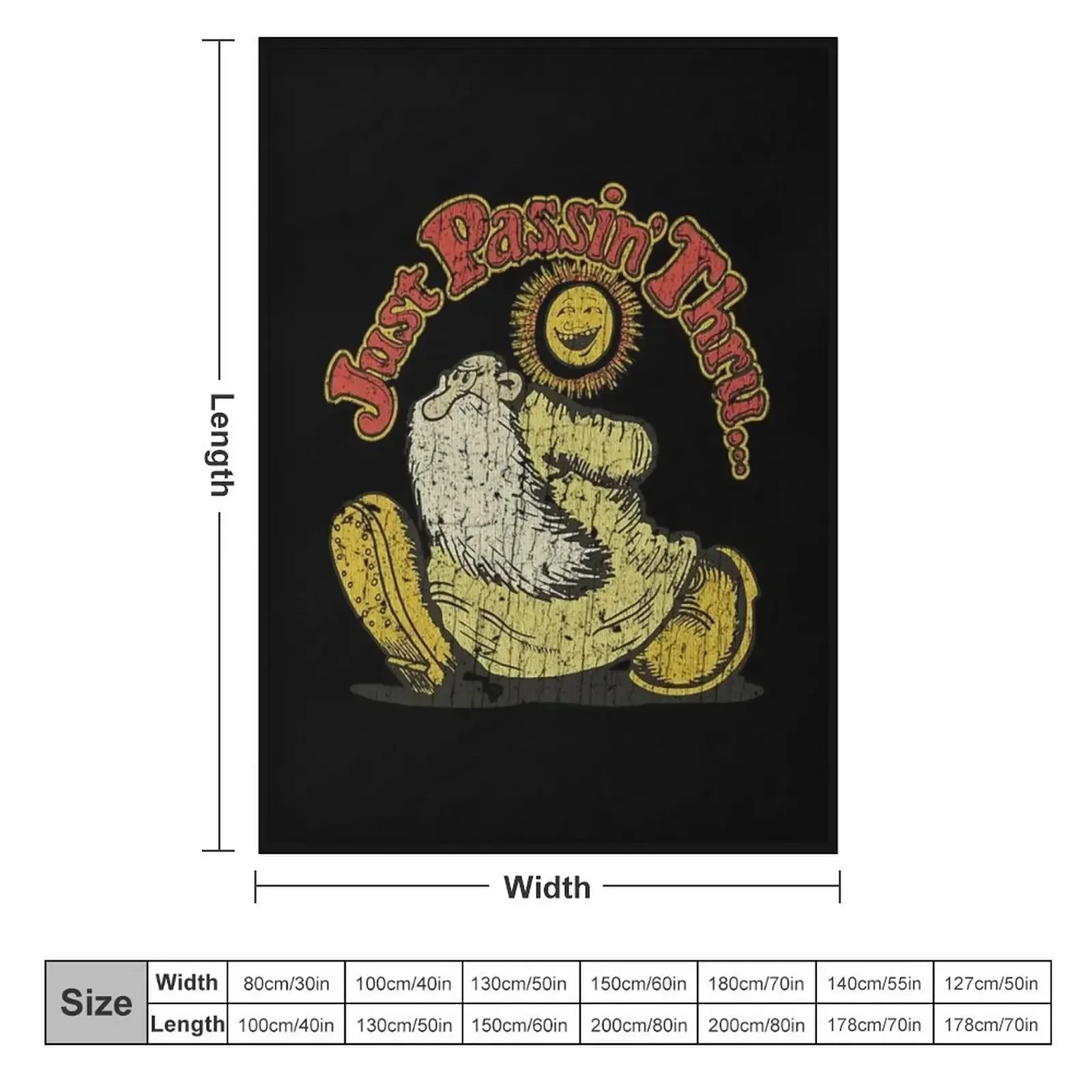 Just Passin' Thru... Throw Blanket couch cozy soft plush fuzzy picnic outdoor blanket