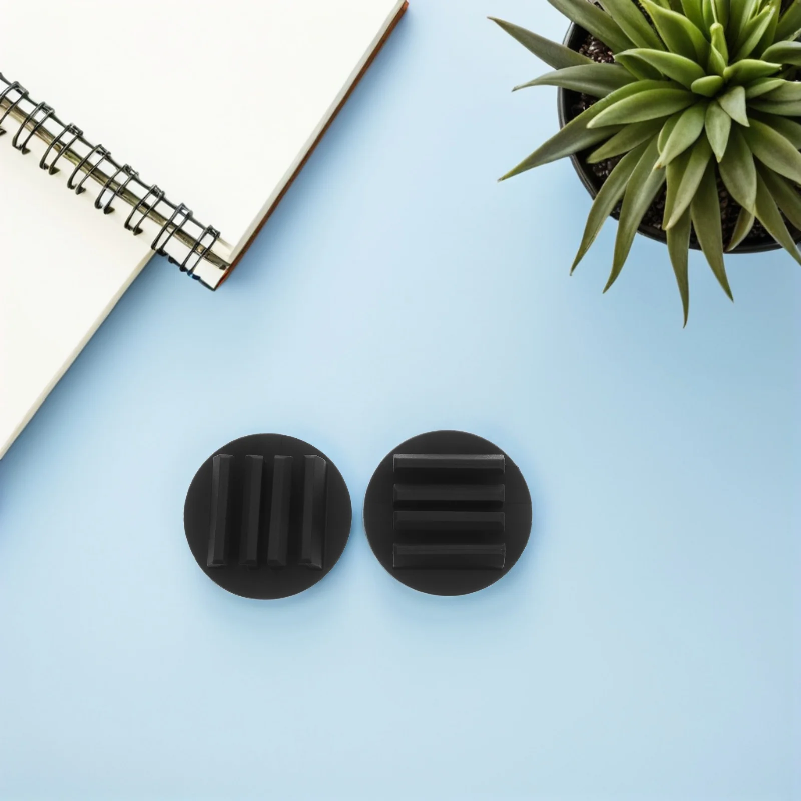 

4Pcs Self-Adhesive Silicone Pencil Holder Round Pen Stand for Desk Monitor Whiteboard Universal Fit for All Pen Sizes Office