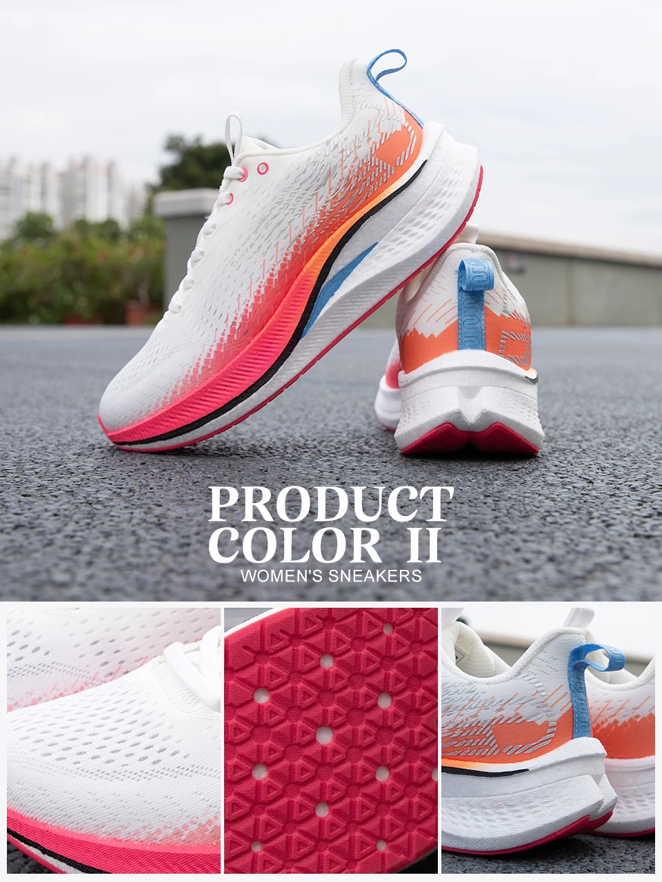 Baasploa Damen-Laufschuhe mit professioneller Carbonplatte, leichte, atmungsaktive Sportschuhe, bequeme Marathon-Sneaker für Damen – Detail 8