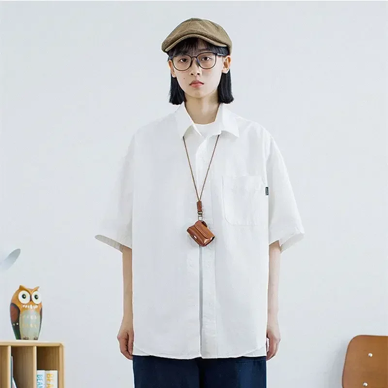 

Summer New Women's Shirt Polo Collar Commuting Loose Casual Shirt