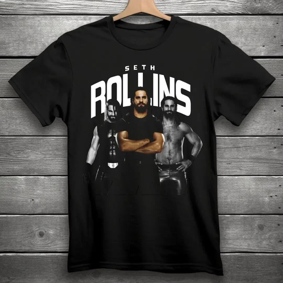 Seth Rollins Wrestling T-Shirt  Black WWE