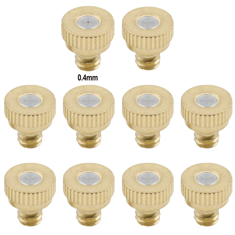 High Quality Practical Brand New Misting Nozzles Adapter Brass For Garden Outdoor Hose Nozzles Reliable Replacement