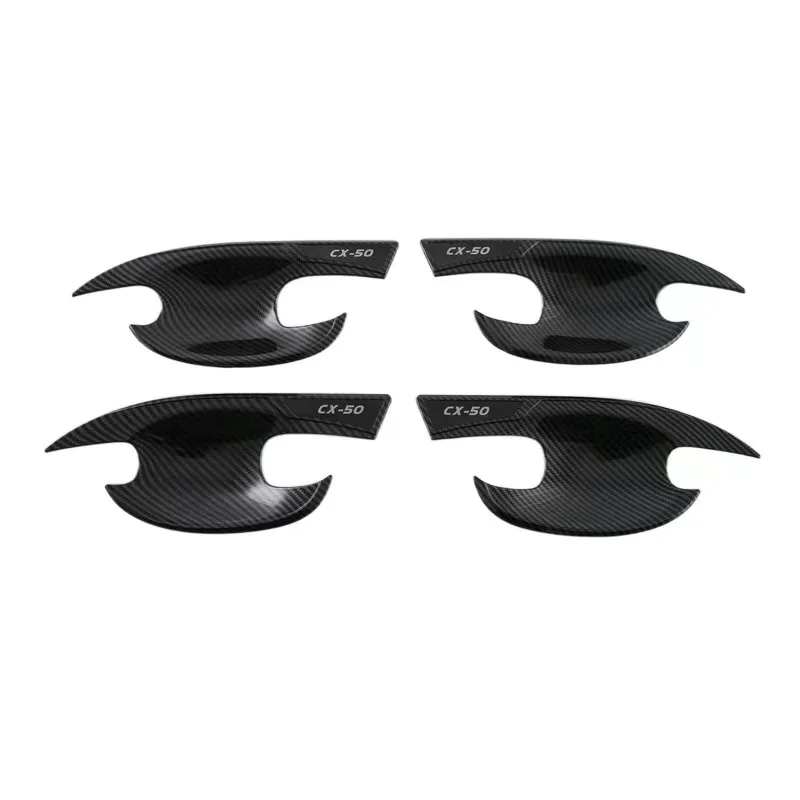 For Mazda CX-50 CX50 CX 50 ABS Carbon Door Handle Bowl Cover Trim Protective Stickers Car Styling Accessories 2022 2023 2024