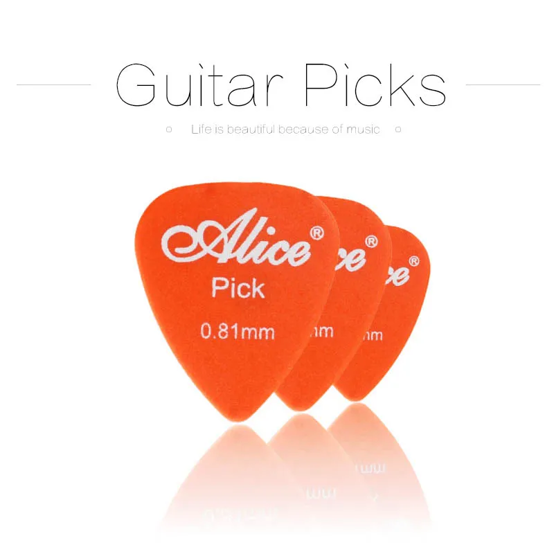 100pcs Guitar Pick Acoustic Music Picks Plectrum 0.58/0.71/0.81/0.96/1.20/1.50mm Thickness Guitar Accessories