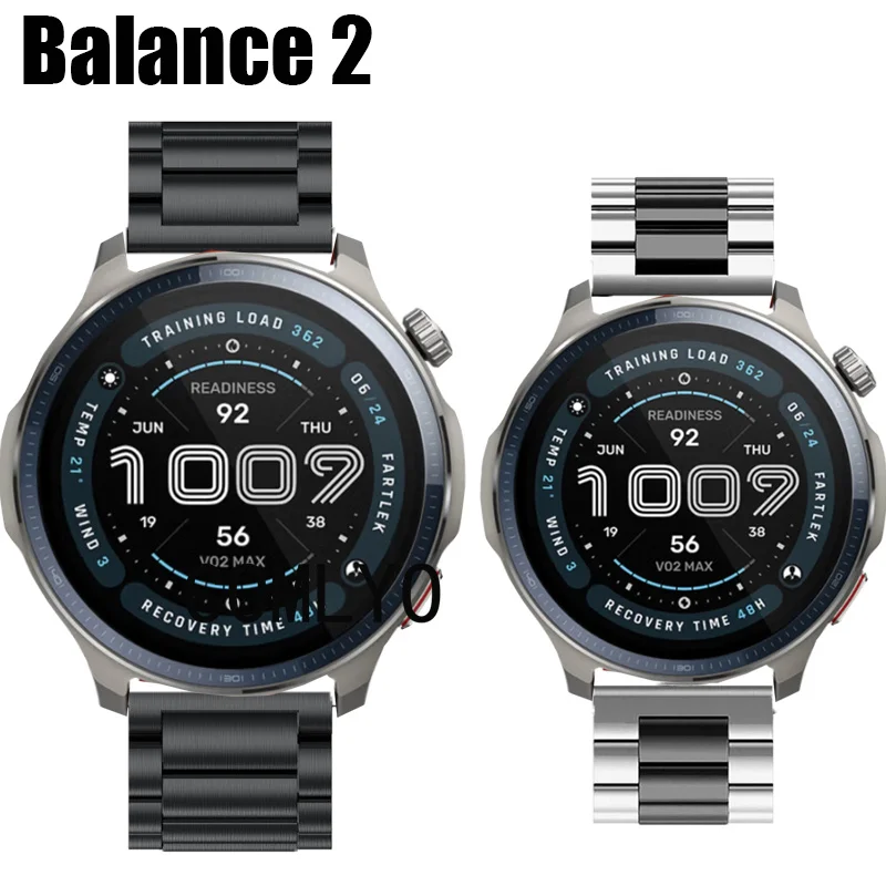 

Для Amazfit Balance 2, ремешок для умных часов, металлический браслет из нержавеющей стали, мужской ремень