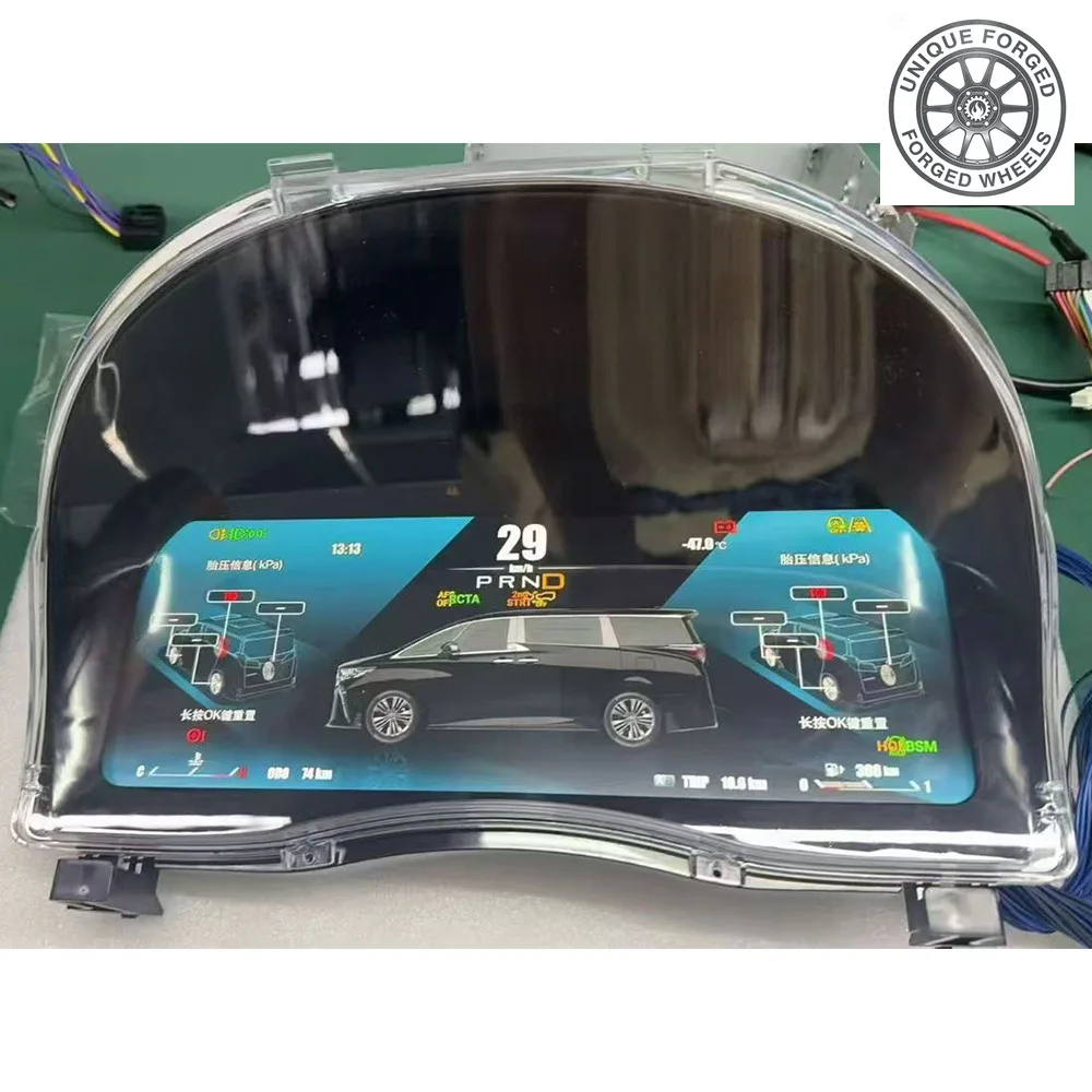 

Foforfor LCD Instrument Panel Odometer Virtual Cockpit Digital Cluster for Alphard 20Series 30Series 2008-2023 CarPlay