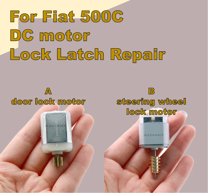 

DC Motor Car Parts Lock Latch Repair for Fiat 500C Steering Wheel Locking Actuator + Center Column Power