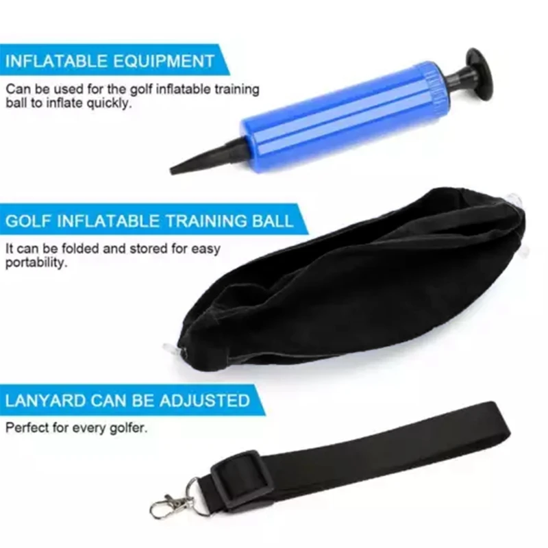 Inflatable Golf Smart Ball Trainer Portable Swing Arm Corrector Posture Auxiliary Correction Training Aids Golf Accessories