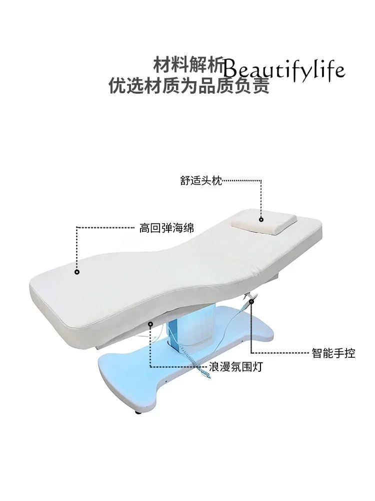 Cama multifuncional beleza elétrica, sofá fisioterapia, sofá tatuagem, salão de beleza, fisioterapia, aquecimento tecnologia