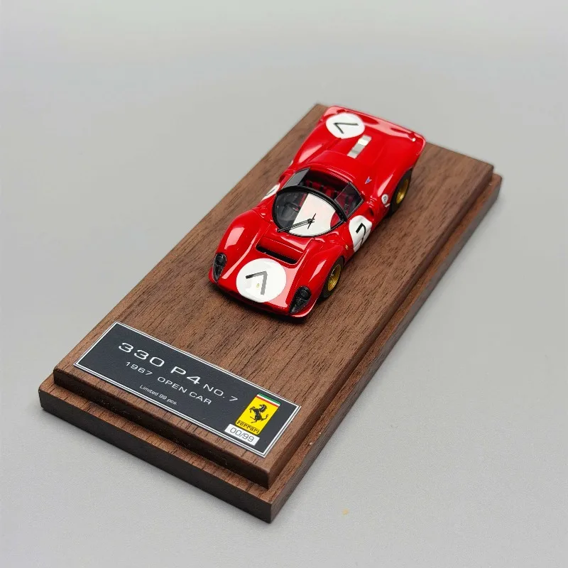 DMH Diecast 1/64 Schaal Ferrari 330P4 Racewagen Model Hars Ferrari 330P4 Speelgoed Voertuigen Model Statische Collectie Ornament