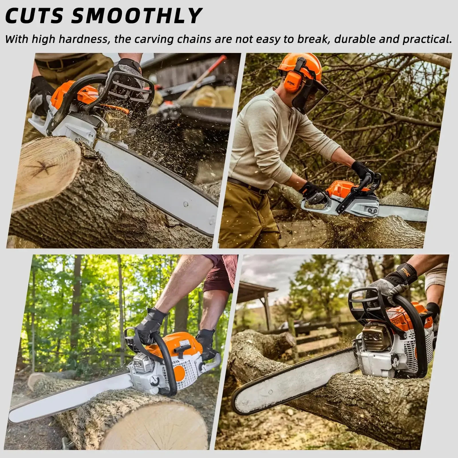 4/6/8 Zoll Sägebange 28/36 Knoten Elektrische Kettensäge Zubehör Ersatz Kettenführung Mini Stahl Kettensäge Garten Schneidwerkzeug – Detail 7
