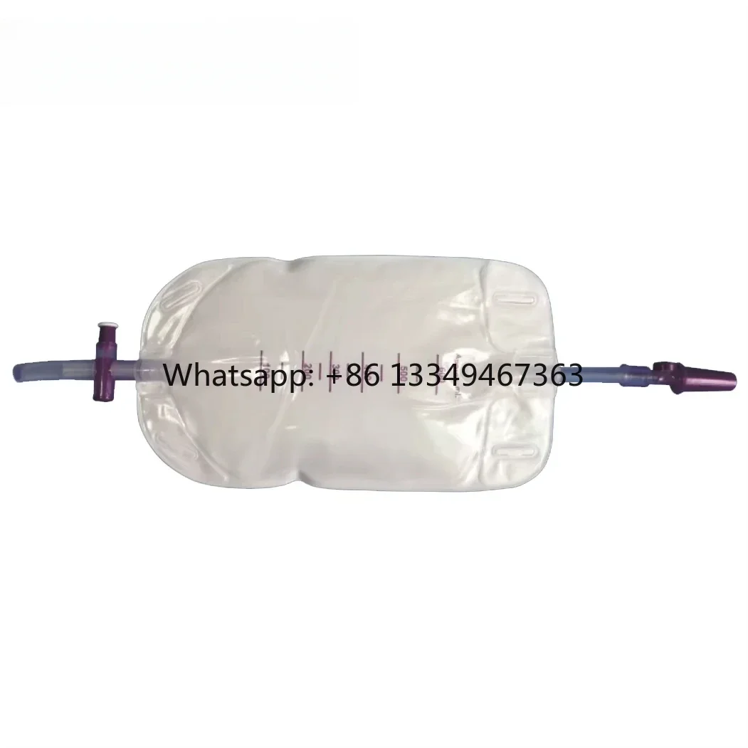 

600ml Medical Leg Bag Pull-push/cross Value with Non-woven Surface Urinary Drainage Leg Bag